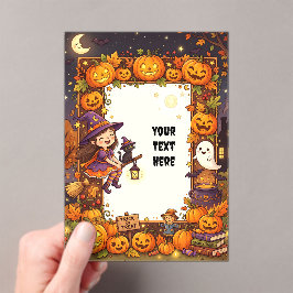 Invitación Acrílica de Halloween Adorable #2