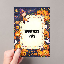 Invitación Acrílica de Halloween Adorable #3