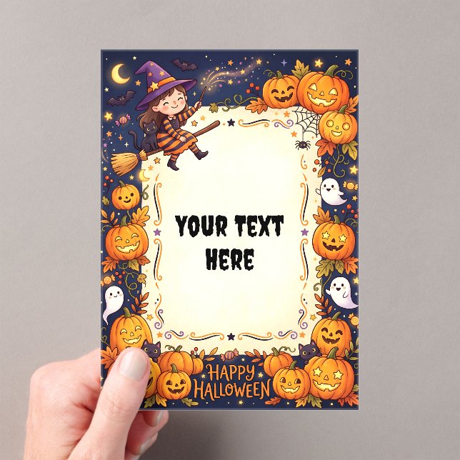Invitación Acrílica de Halloween Adorable #3 (Insitu (portátil))