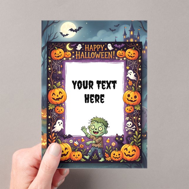Invitación Acrílica de Halloween Adorable #5 (Insitu (portátil))