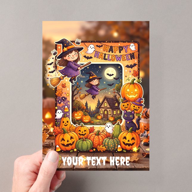 Invitación Acrílica de Halloween Adorable #6 (Insitu (portátil))