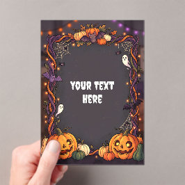 Invitación Acrílica de Halloween Adorable #8