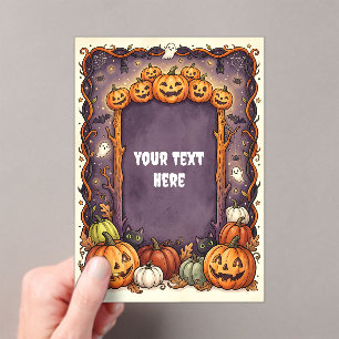 Invitación Acrílica de Halloween Adorable #9