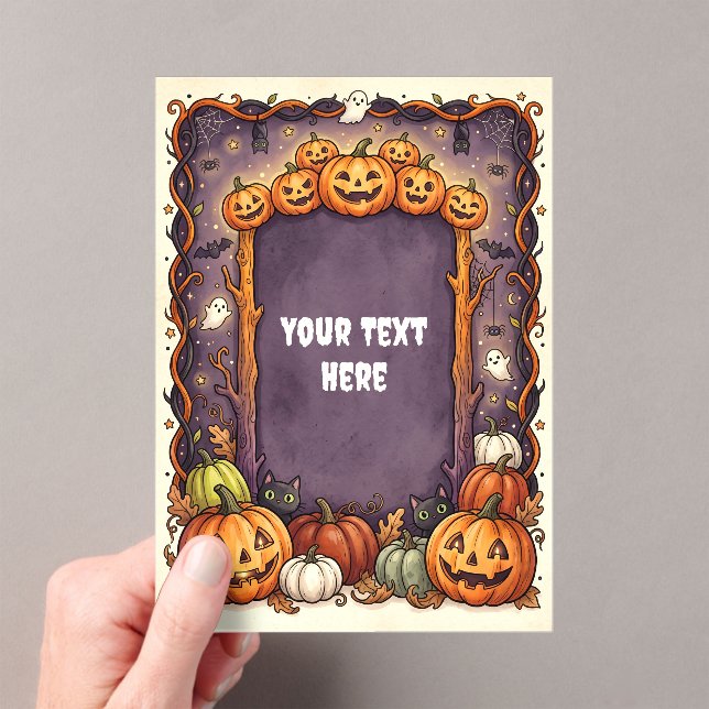 Invitación Acrílica de Halloween Adorable #9 (Insitu (portátil))