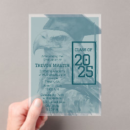Invitación acrílica de Invitación de graduación ún