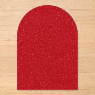 Invitación Acrílica de Ruido Rojo de Tomate Person