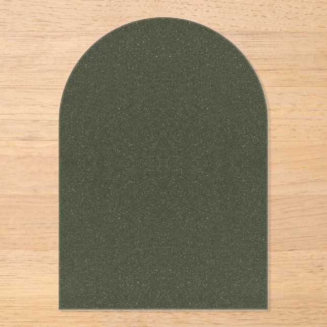 Invitación acrílica del Arco Verde de los Moss Tex (Anverso)