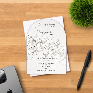 Invitación Acrílica Floral Helada Caprichosa y Lig