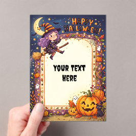 Invitación acrílica linda de Halloween #4