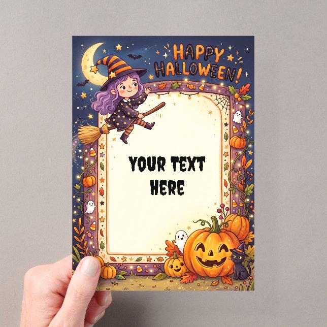 Invitación acrílica linda de Halloween #4 (Insitu (portátil))