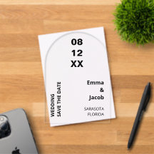 Invitación Acrílica Moderna y Audaz para Guardar l