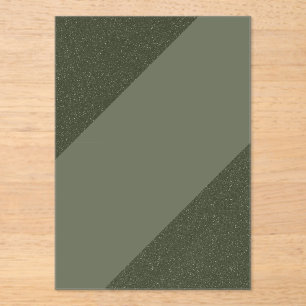 Invitación acrílica verde del personalizado Moss