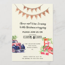 Invitación Actividad de recaudación de fondos de vino y queso