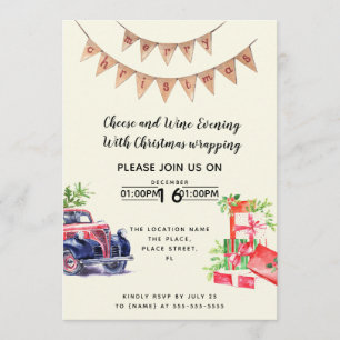 Invitación Actividad de recaudación de fondos de vino y queso