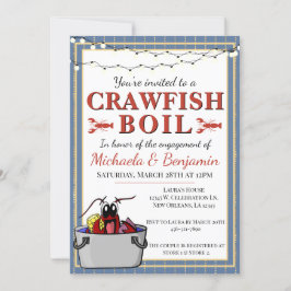 Invitación Actividad especial de Crawfish Boil Engaño Blue Go