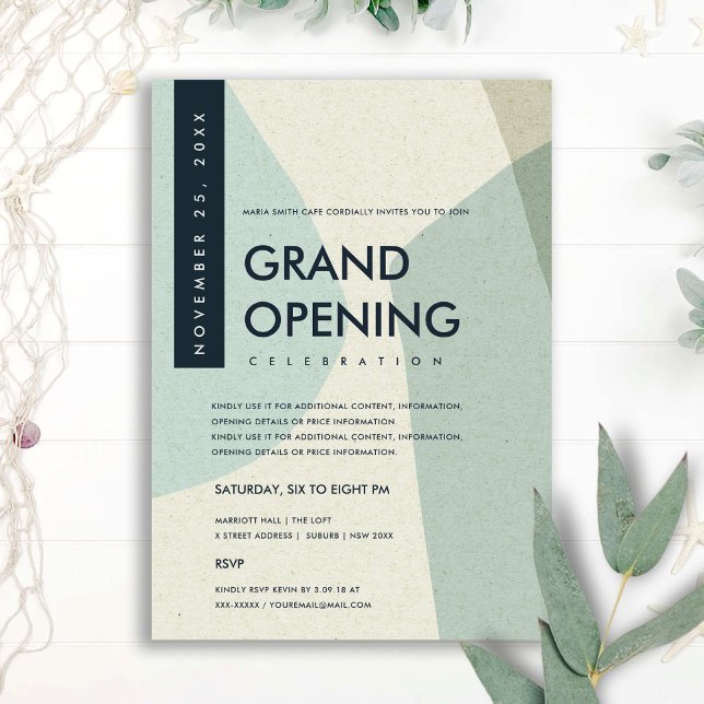 INVITACIÓN ACTO DE APERTURA DE GRAN AZUL MODERNO DE ART AQUA  (Subido por el creador)