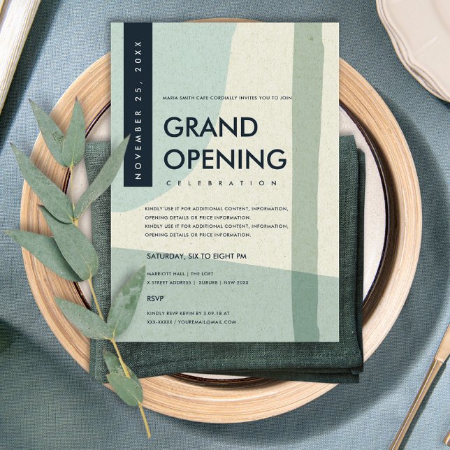 INVITACIÓN ACTO DE APERTURA DE GRAN AZUL MODERNO DE ART AQUA  (Subido por el creador)