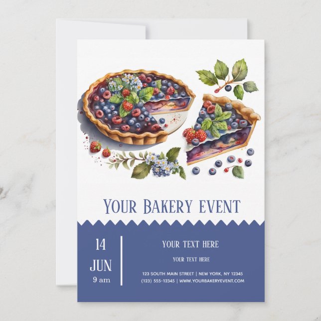 Invitación Acto de Bakery Bake (Anverso)