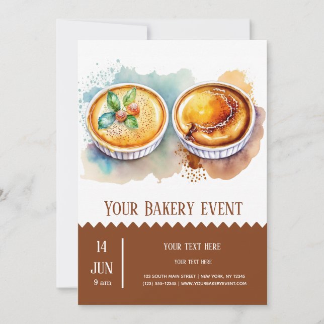 Invitación Acto de Bakery Bake (Anverso)