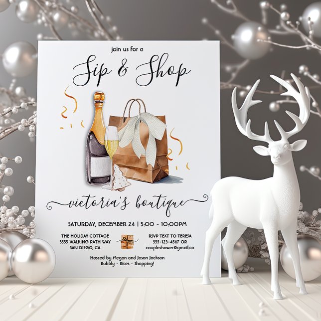 Invitación Acto de feriado de Sip y tienda de tiendas (Subido por el creador)