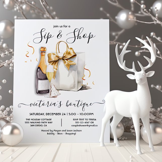 Invitación Acto de feriado de Sip y tienda de tiendas (Subido por el creador)