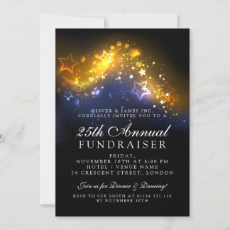 Invitación Acto formal de Gala Corporativa Luces de espuma de