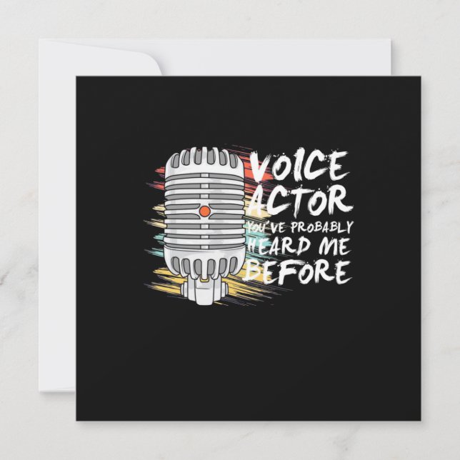 Invitación Actor de voz antes (Anverso)