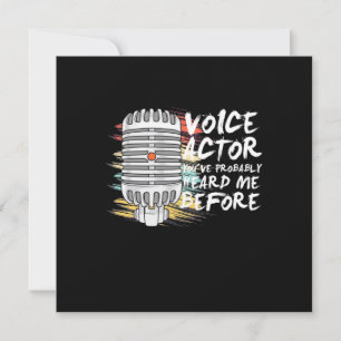 Invitación Actor de voz antes