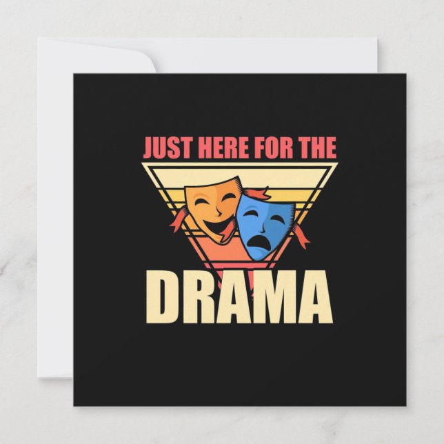 Invitación Actor Solo Está Aquí Por La Comedia Dramática (Anverso)