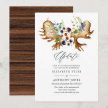 Actualización de Boda de bosque rústico de acuarel