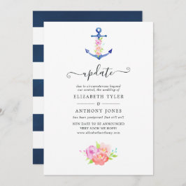 Invitación Actualización de Boda náutico