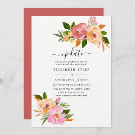 Invitación Actualización de la boda de primavera