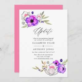 Invitación Actualización de la boda de primavera