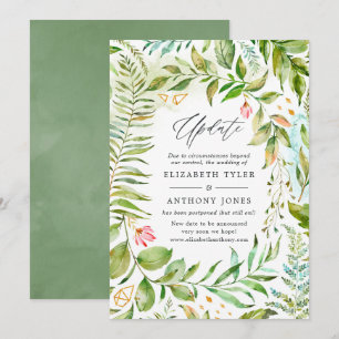 Invitación Actualización del Boda de energía de cristal geomé