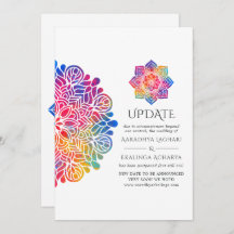 Actualización del Boda indio Rainbow Mandala