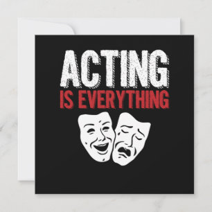 Invitación Actuar Es Todo Actor Teatro Teatral