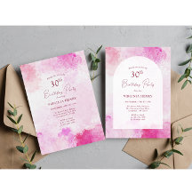 Acuarela 30 cumpleaños