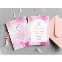 Acuarela 30 cumpleaños