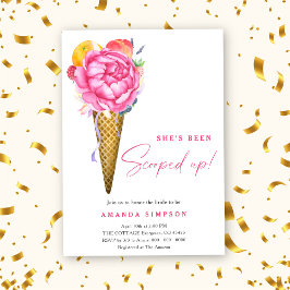 Invitación Acuarela a la que han sacado la ducha de novia