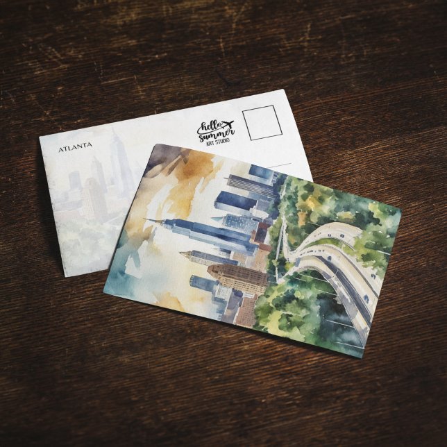 Invitación Acuarela Atlanta Georgia (Subido por el creador)