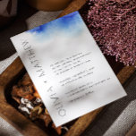 Invitación Acuarela azul acuático simple boda moderno<br><div class="desc">Invitación a la boda acuática de tipografía moderna azul acuático. Por favor,  contáctame si necesitas artículos adicionales.</div>
