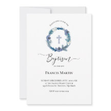 acuarela azul invierno | Bautismo