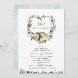 Invitación Acuarela Bebé frío fuera de Baby Shower