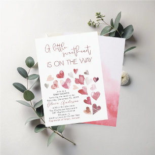 Invitación Acuarela Bebé frío fuera de Baby Shower Invi