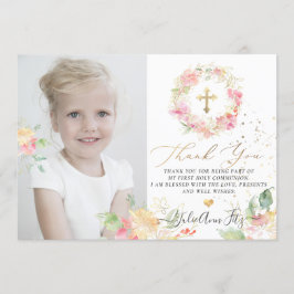 Invitación Acuarela Blushing Sweetpeas Gracias