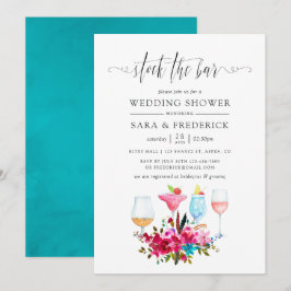 Invitación Acuarela Boho Chic Floral Stock el Bar