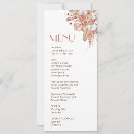 Invitación Acuarela boho floral   