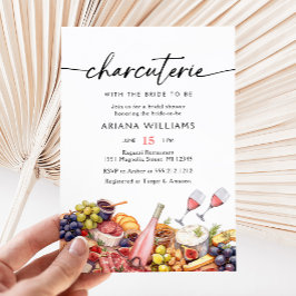 Invitación Acuarela Charcuterie Cheese Board Bridal Shower