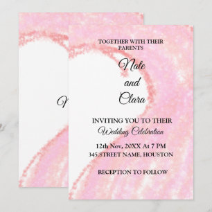 Invitación Acuarela colorida abstracta agregar nombre texto