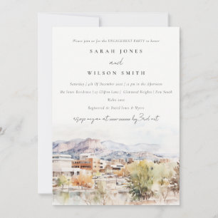 Invitación Acuarela de compromiso de Colorado Springs, Colora